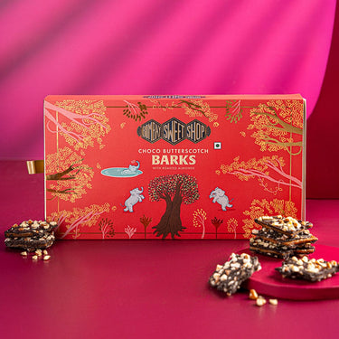 Choco Butterscotch Barks (300g) in Gift Box