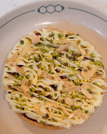 Nutcracker Cherry Ghevar Tart