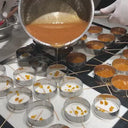 aam pappad pouring process