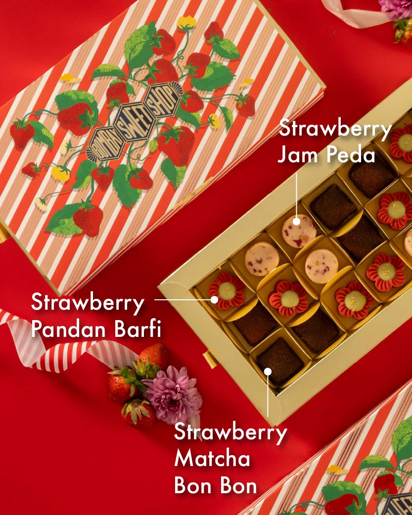 Assorted Strawberry Mithai