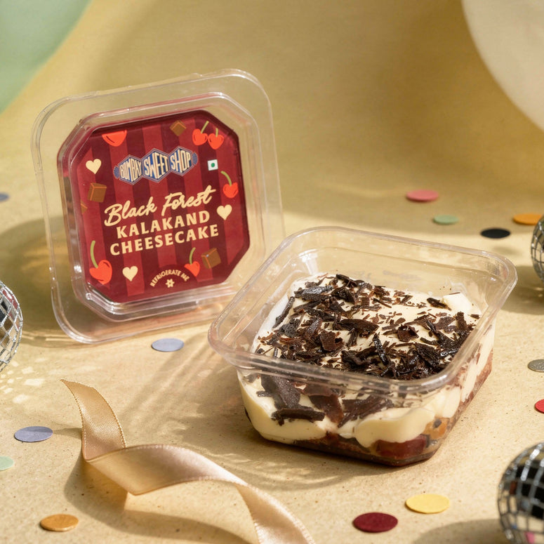 Black Forest Kalakand Cheesecake