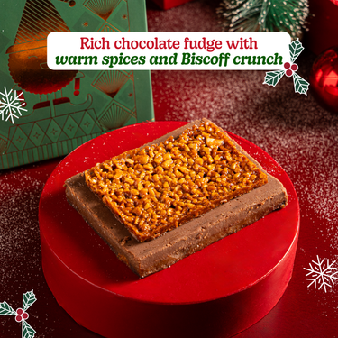 Chocolate Biscoff Christmas Fudge