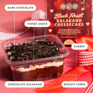 Black Forest Kalakand Cheesecake