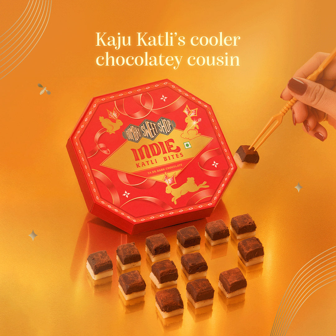 Indie Bites - 54.5% Dark Chocolate Kaju Katli
