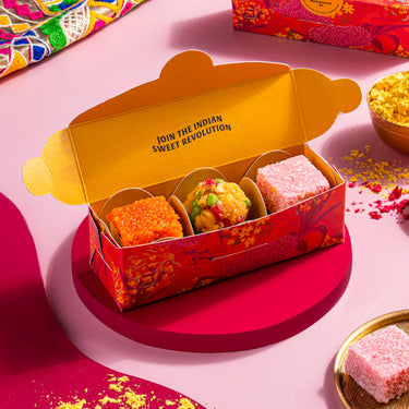 Assorted Mithai Box of 3