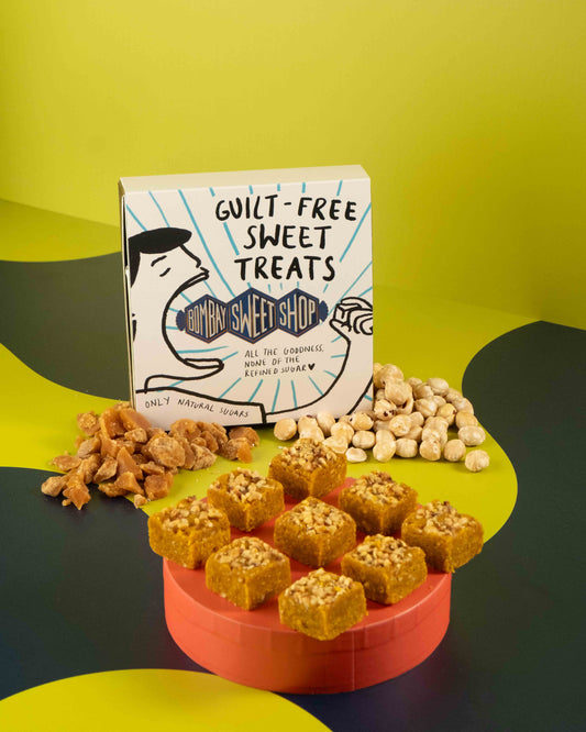 Guilt-free Sweet Treats - Hazelnut Besan Barfi - Box of 9