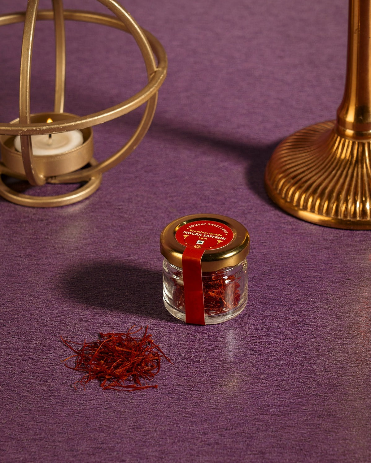 Saffron in Glass Bottle