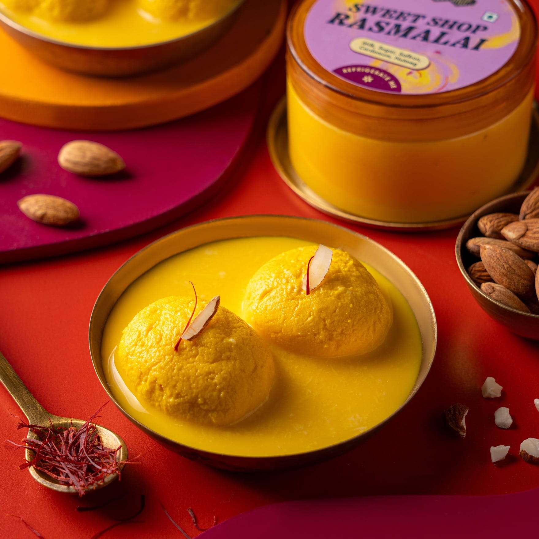 Deep Kesar Rasmalai Buy Kesar Rasmalai (2 Pcs & 5 Pcs) Online | Bombay Sweet Shop