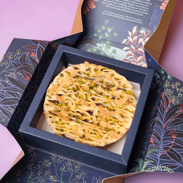 Nutcracker Cherry Ghevar Tart
