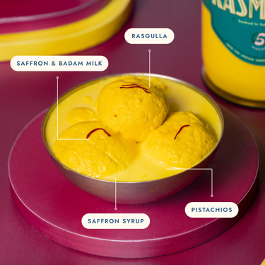 Sweet Shop Kesar Rasmalai