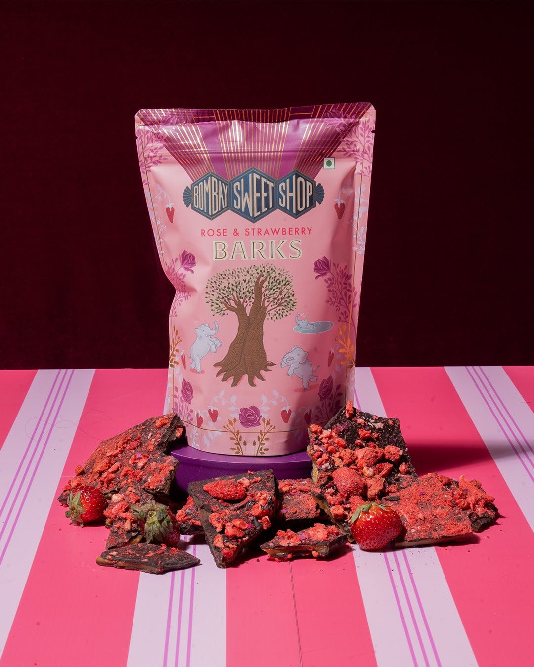 Strawberry & Rose Barks (170g)