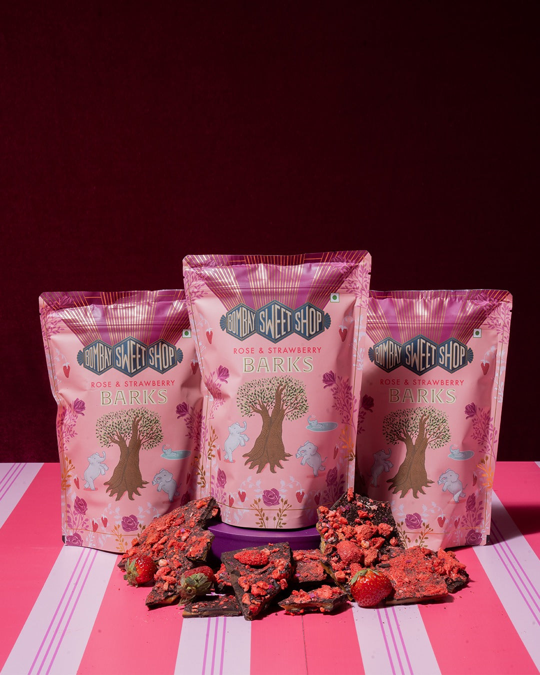 Strawberry & Rose Barks (170g)