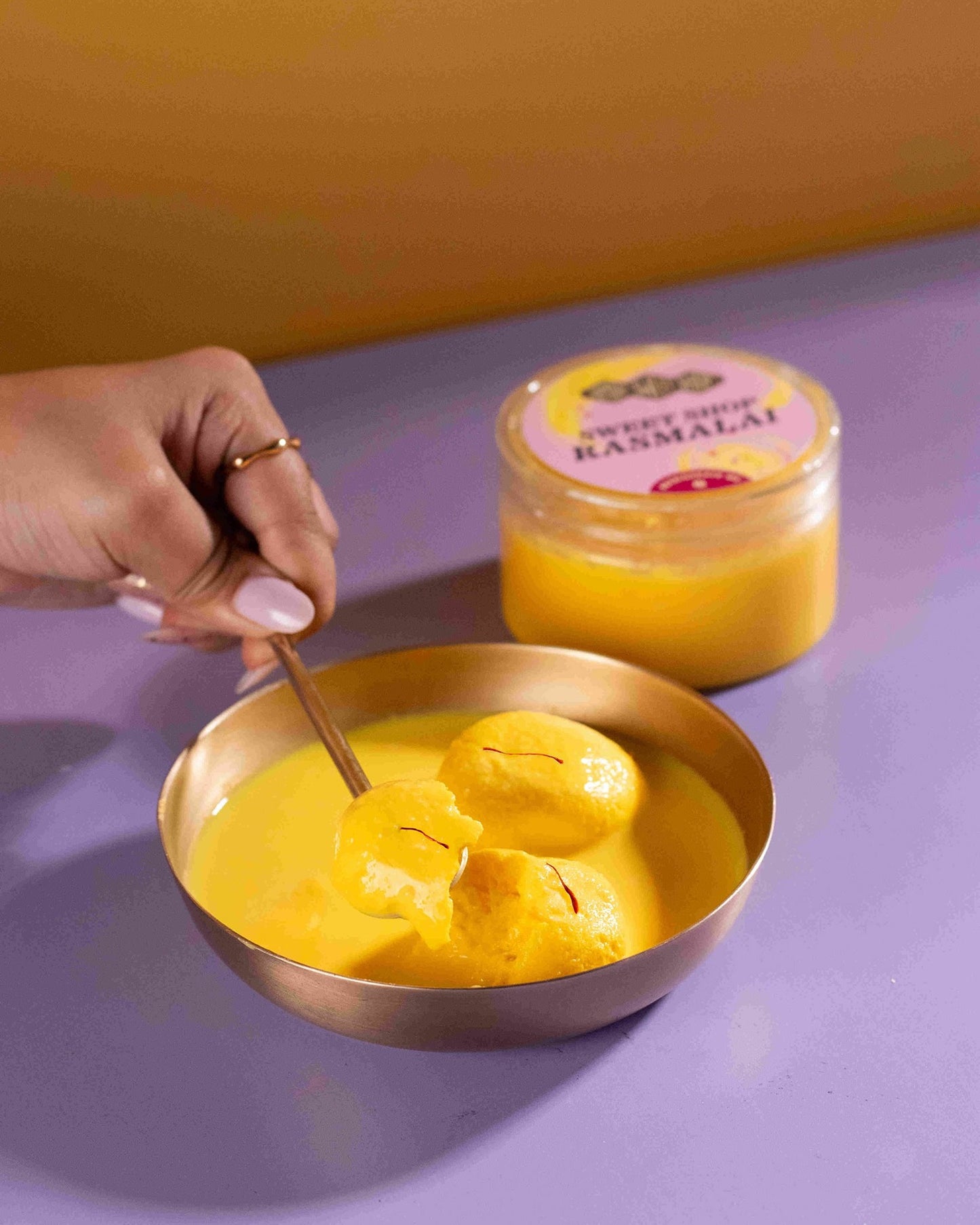 Sweet Shop Kesar Rasmalai