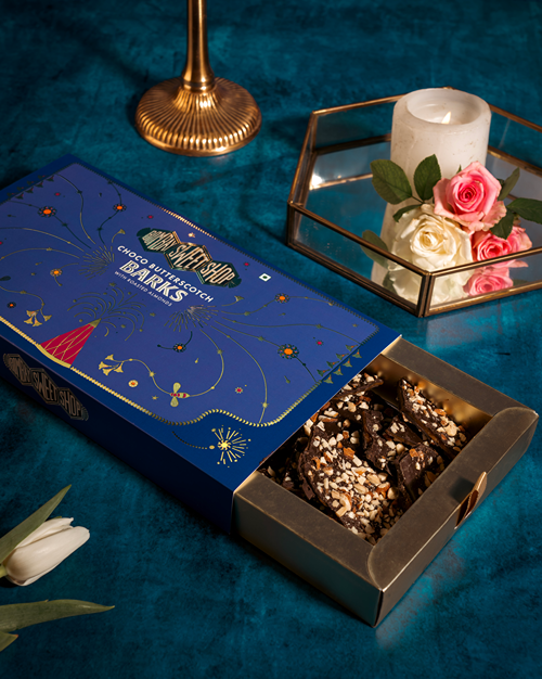 Choco Butterscotch Barks (300g) in Gift Box