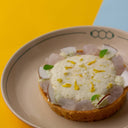 Coconut Rasmalai Ghevar Tart